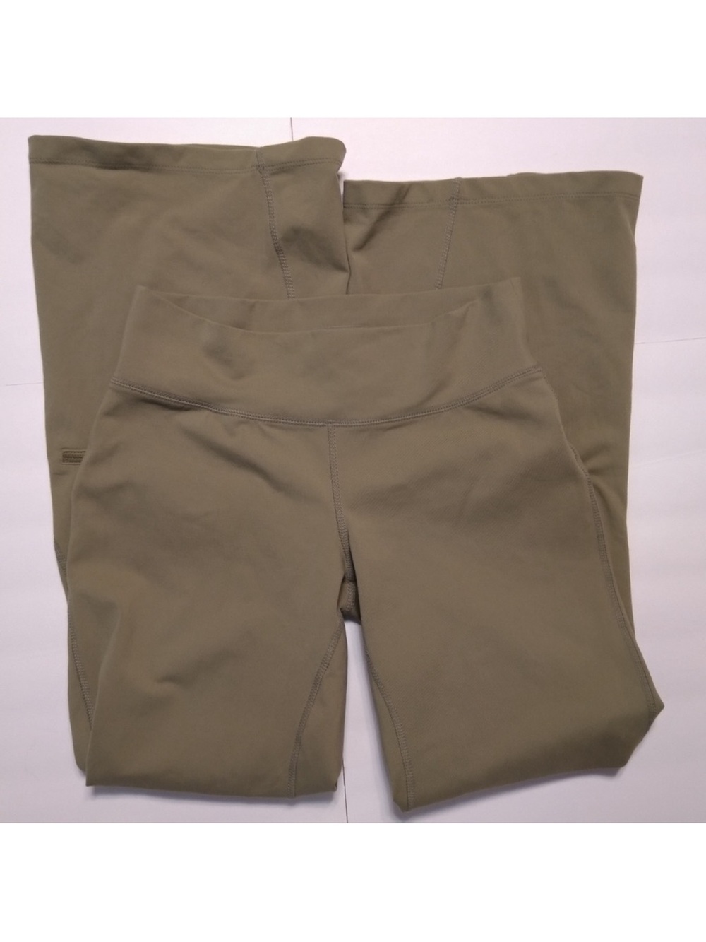 Athleta SP Olive Green Pants Stretch Athleisure Active Mid Rise Comfort